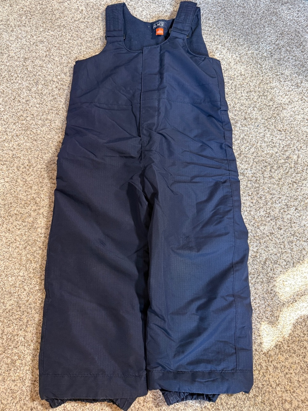 The Children's Place Navy Snow Overalls
